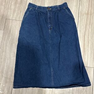 L.L. Bean Vintage Denim Jean Skirt Size 12